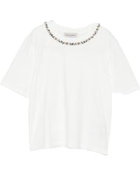 ERMANNO FIRENZE - Embellished Crew-Neck T-Shirt - Lyst