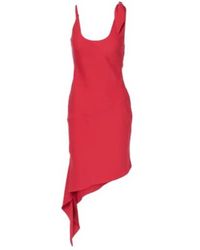 Courreges - Scarf-Detail Asymmetric Minidress - Lyst