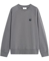 Maison Kitsuné - Maison Kitsuné Fox Head Oversize Sweatshirt - Lyst