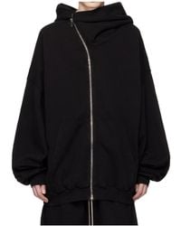 Rick Owens - Temple Mountain Hun Slanted Zipper Hoodie - Lyst