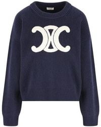 Celine - Crew Neck Sweater - Lyst