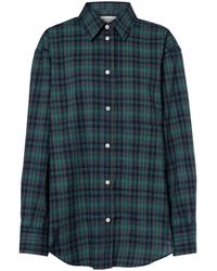 Rohe - Checked Oversized Wool-Blend Shirt - Lyst