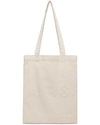 A.P.C. - Lou Tote Bag - Lyst
