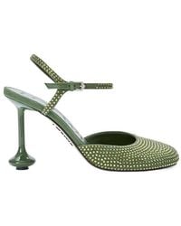 Loewe - Embellished Ankle-Strap Toy Pumps 90 - Lyst