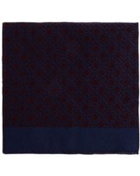 Ferragamo - Ferragamo Monogram Jacquard Fringed Scarf - Lyst