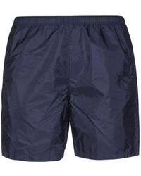Prada - Logo Patch Swim Shorts - Lyst