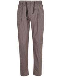 Herno - Drawstring Pleated Trousers - Lyst