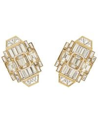 Ferragamo - Deco Earrings With Crystals - Lyst