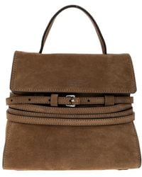 Moschino - Logo Detailed Top Handle Handbag - Lyst
