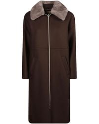 Herno - Long-Sleeve Zip-Up Coat - Lyst