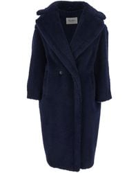 Max Mara - 'Ted Girl' Double-Breasted Coat With Wide Notched Revers - Lyst