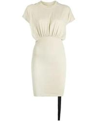 Rick Owens - Gathered-Detail Mini Dress - Lyst