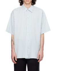 Lanvin - Striped Short-Sleeved Shirt - Lyst