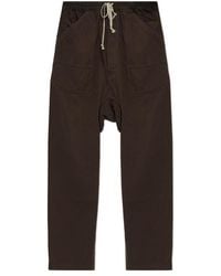 Rick Owens - Drawstring Drop-Crotch Trousers - Lyst