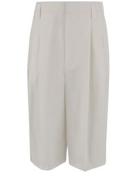 Carven - Long Bermuda Shorts - Lyst
