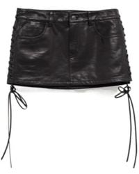 Balenciaga - Lace-Up Mini Skirt - Lyst