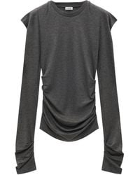 Loewe - Long-Sleeved Crewneck Knitted Top - Lyst