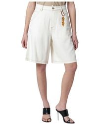 DARKPARK - Contrast-Stitch Denim Shorts - Lyst