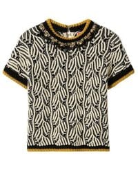 La DoubleJ - Patterned Beaded Top - Lyst
