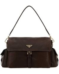 Prada - Re-Nylon Triangle-Logo Shoulder Bag - Lyst