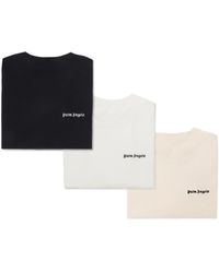 Palm Angels - Logo-Embroidered T-Shirts (Pack Of Three) - Lyst