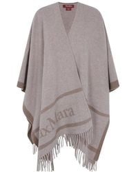 Max Mara - Studio Mstpirania Fringed Cape - Lyst