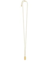 Saint Laurent - Engraved Tag Pendant Necklace - Lyst
