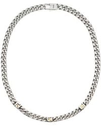 Fendi - Curb-Chain Necklace - Lyst