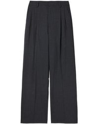 Filippa K - Darcey Pinstripe Pleated Trousers - Lyst