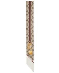 Gucci - Gg Printed Neck Bow - Lyst