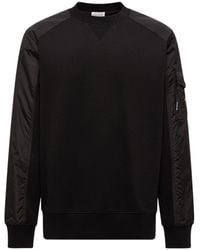 Moncler - Panelled Logo Patch Sweatshirt - Lyst