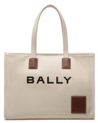 Bally - Akelei Logo Printed Top Handle Bag - Lyst