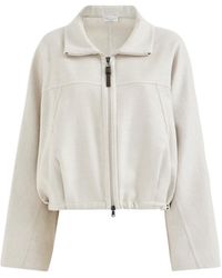 Brunello Cucinelli - Hand-Crafted Bomber Jacket - Lyst