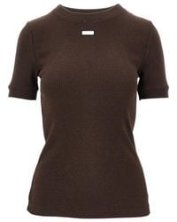 Entire studios - Lounge Ribbed Logo T-Shirt - Lyst