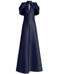 Alberta Ferretti - Dress With Cape Sleeves - Lyst
