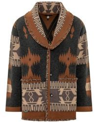 Alanui - Icon Jacquard Fringe Cardigan - Lyst