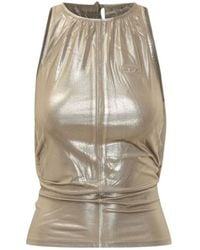 DIESEL - T-Dyvyny Ruched Halterneck Top - Lyst