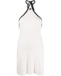 Courreges - Logo-Embroidered Cotton Minidress - Lyst