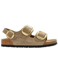 Birkenstock - Milano Big Buckle Flat Sandals - Lyst