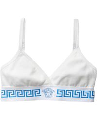 Versace - Ribbed Jersey Bralette - Lyst