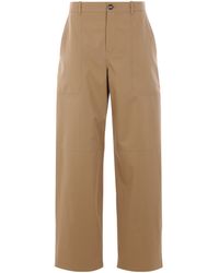 Loewe - Wide Leg Cargo Trousers - Lyst