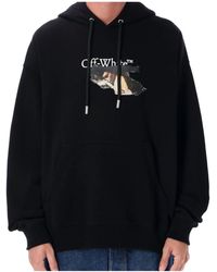 Off-White c/o Virgil Abloh - Paint Arrow Cotton Skate Hoodie - Lyst