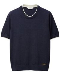 Versace - Short-Sleeve Knitted Sweater - Lyst