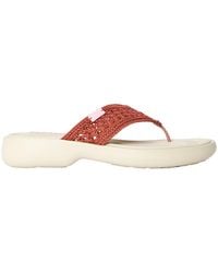 Chloé - Solid Color Minimalist Flat Sandals - Lyst