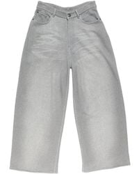 Acne Studios - Wide-Leg Cropped Pants - Lyst