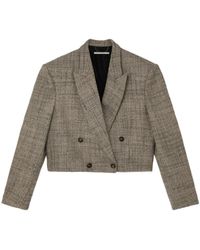 Stella McCartney - Cropped Double-Breasted Blazer - Lyst