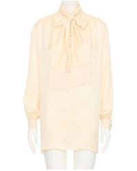 Valentino - Bow Detailed Long-Sleeved Blouse - Lyst