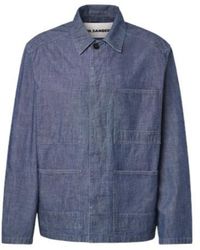 Jil Sander - Cotton Chambray Overshirt - Lyst