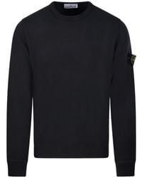 Stone Island - Compass Patch Crewneck Sweatshirt - Lyst