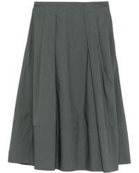 Woolrich - Pleated Poplin Maxi Skirt - Lyst